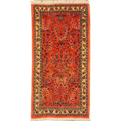 One Of The Kind Persian Sarough Rug 4'5" x 2'2"